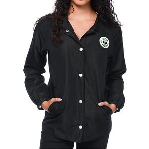 JV Jac Vanek Inari "Later Nerds" Alien Coaches Jacket Windbreaker Women's Size L